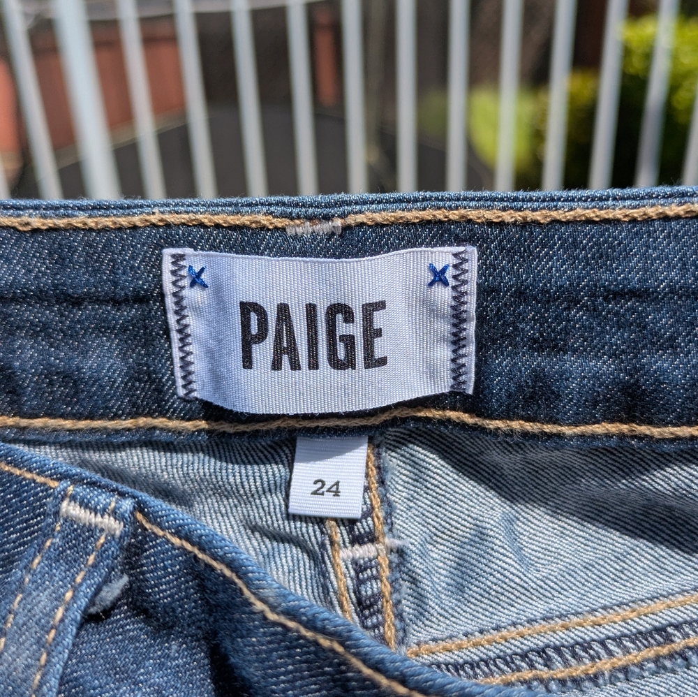 Paige Kylie Crop Women's Blue Jeans - Picture 4 of 5